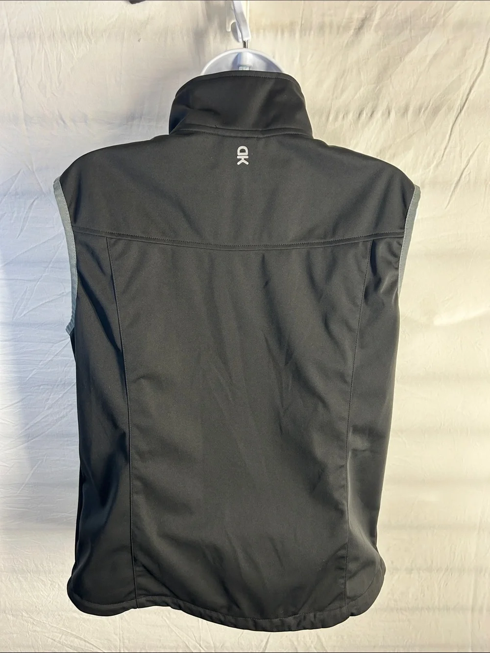 Black Ladies' Softshell Vest with Grey Trim - CK Logo
